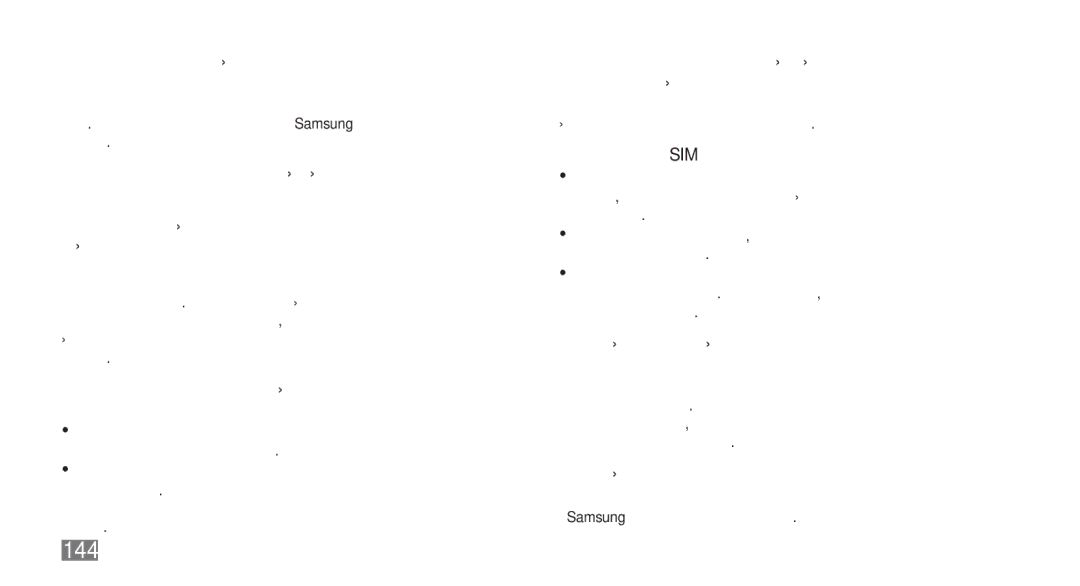 Samsung GT-I9001HKDEUR, GT-I9001HKDCYO manual Να χειρίζεστε τις κάρτες SIM και μνήμης με προσοχή, 144 Προφυλάξεις ασφαλείας 