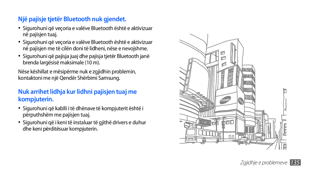 Samsung GT-I9001HKDSMO, GT-I9001HKDMKO, GT-I9001RWDMSR, GT2I9001HKDSMO manual Një pajisje tjetër Bluetooth nuk gjendet 