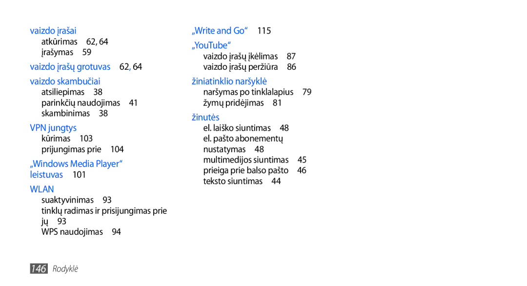 Samsung GT-I9001HKDSEB manual Tinklų radimas ir prisijungimas prie jų WPS naudojimas , 115 