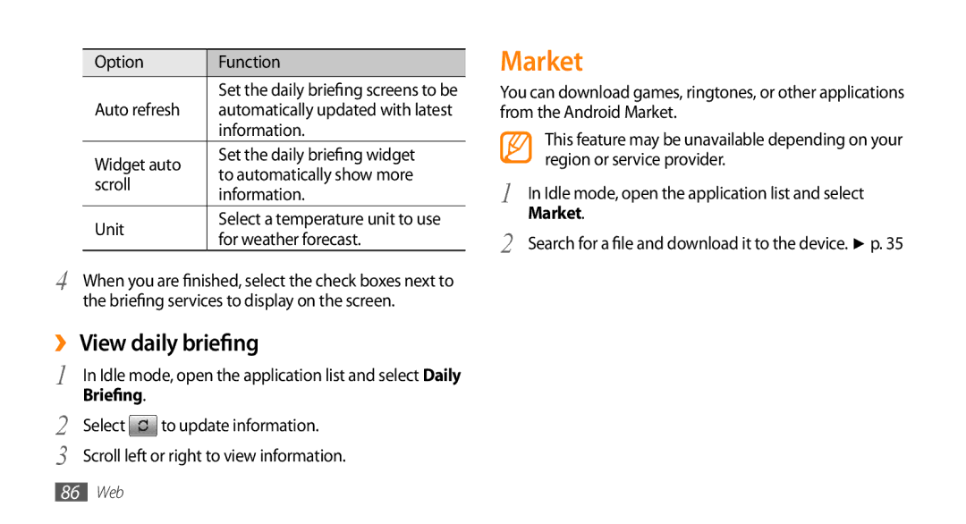 Samsung GT-I9003MKEAFR, GT-I9003NKDDBT, GT-I9003ISDTUR Market, ›› View daily briefing, Auto refresh, For weather forecast 