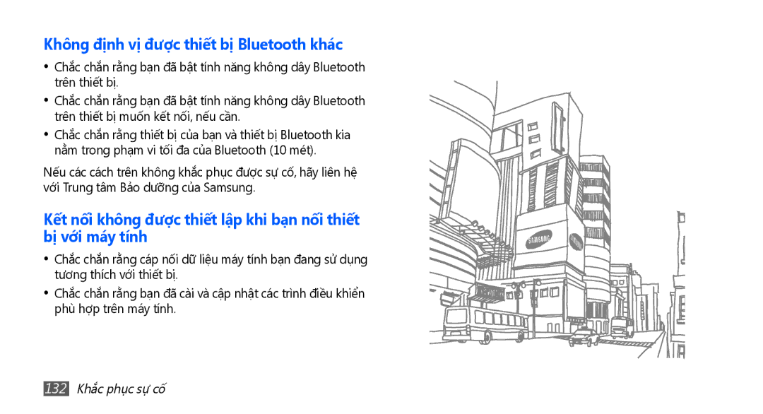 Samsung GT-I9003MKEXXV, GT-I9003NKEXXV, GT-I9003NKDXXV manual Không định vị được thiết bị Bluetooth khác, 132 Khắc phục sự cố 