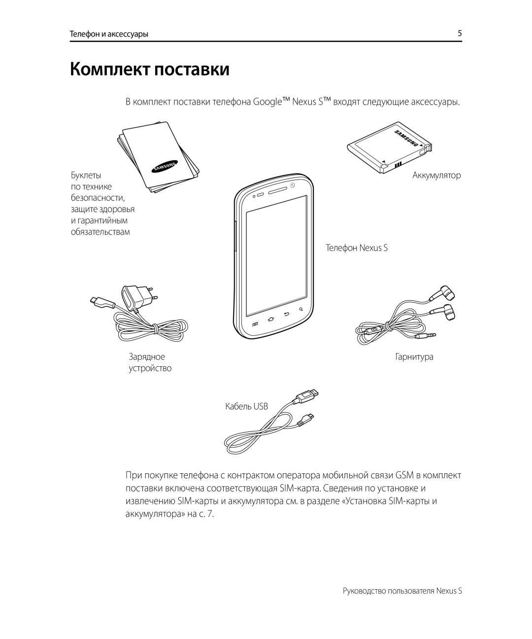 Samsung GT-I9023PWASER, GT-I9023FSASER manual Комплект поставки 