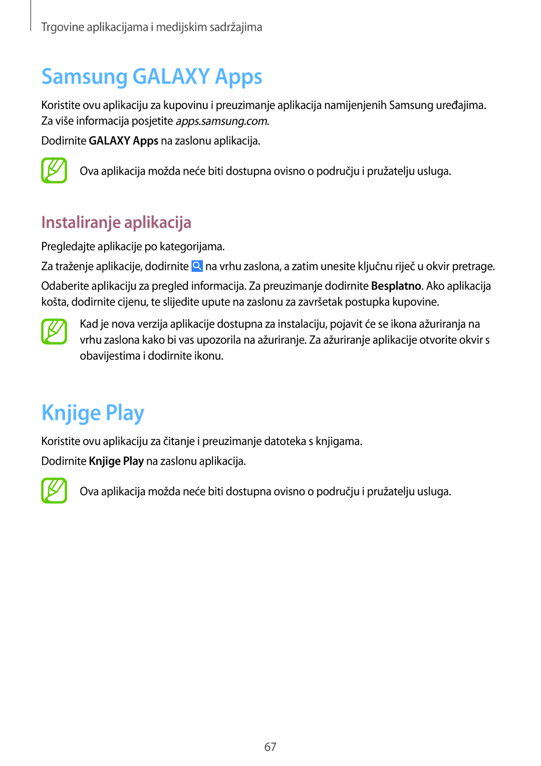 Samsung GT-I9060ZWISEE manual Samsung Galaxy Apps, Knjige Play 