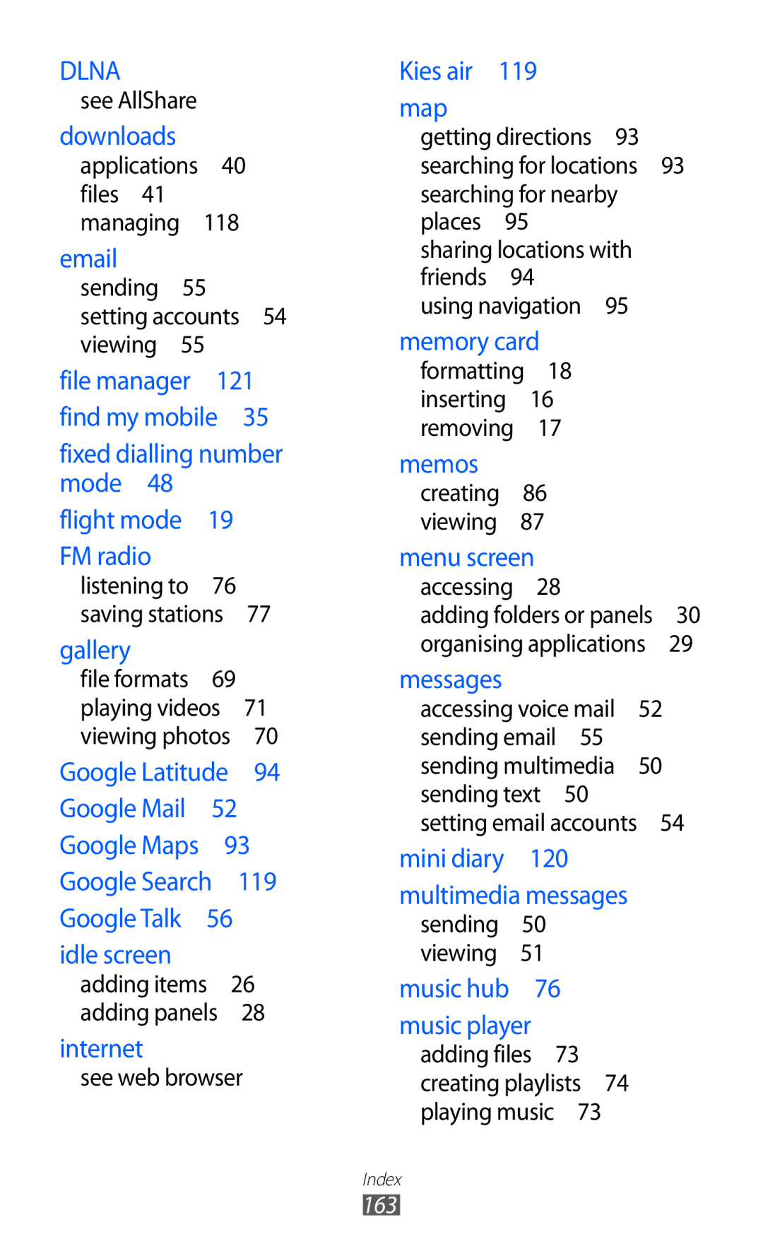 Samsung GT-I9070 user manual Dlna 