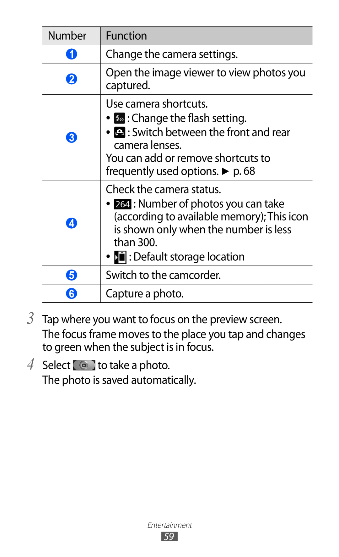 Samsung GT-I9070 user manual You can add or remove shortcuts to frequently used options. p 