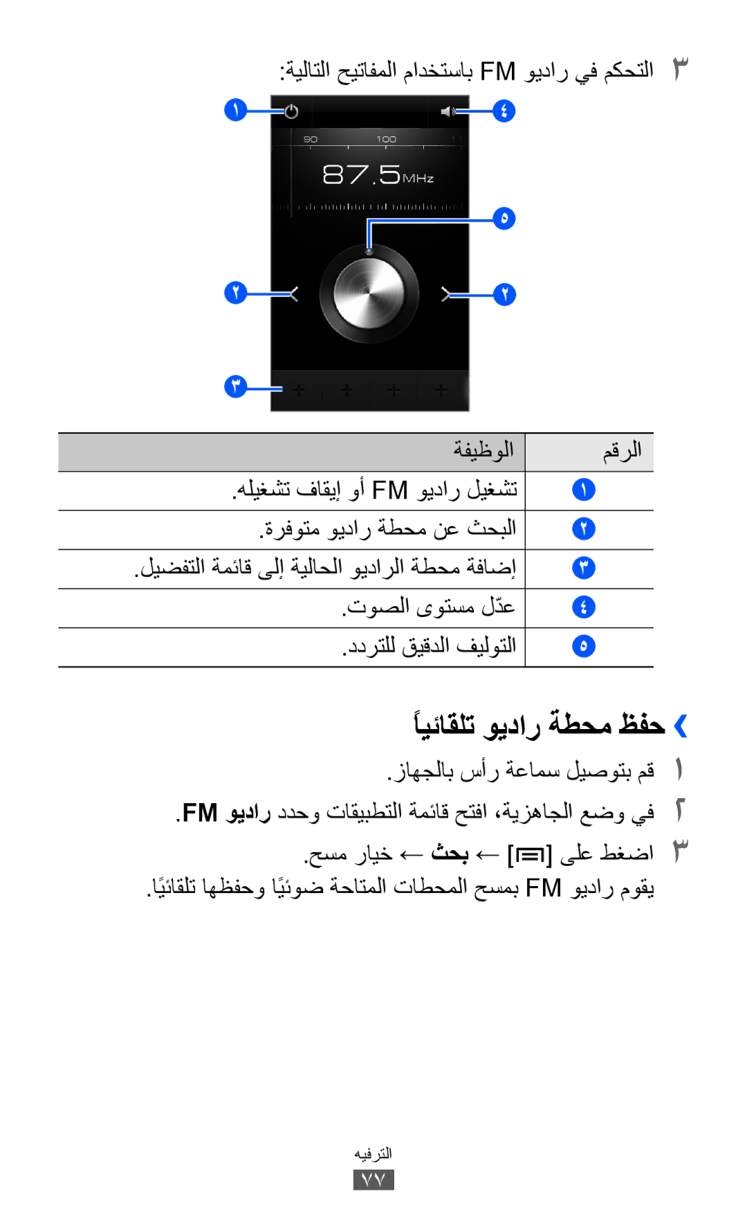 Samsung GT-I9070MSAAFR, GT-I9070RWAJED, GT-I9070RWATHR, GT-I9070MSAJED, GT-I9070MSEAFR manual ًايئاقلت ويدار ةطحم ظفح›› 