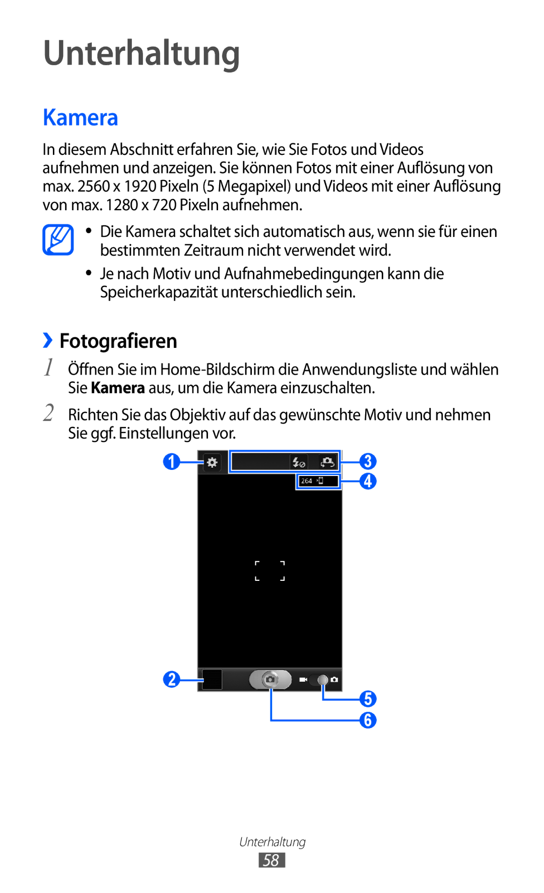 Samsung GT-I9070HKNDBT, GT-I9070RWAXEO, GT-I9070RWAVD2, GT-I9070RWADBT, GT-I9070HKNATO Unterhaltung, Kamera, ››Fotografieren 