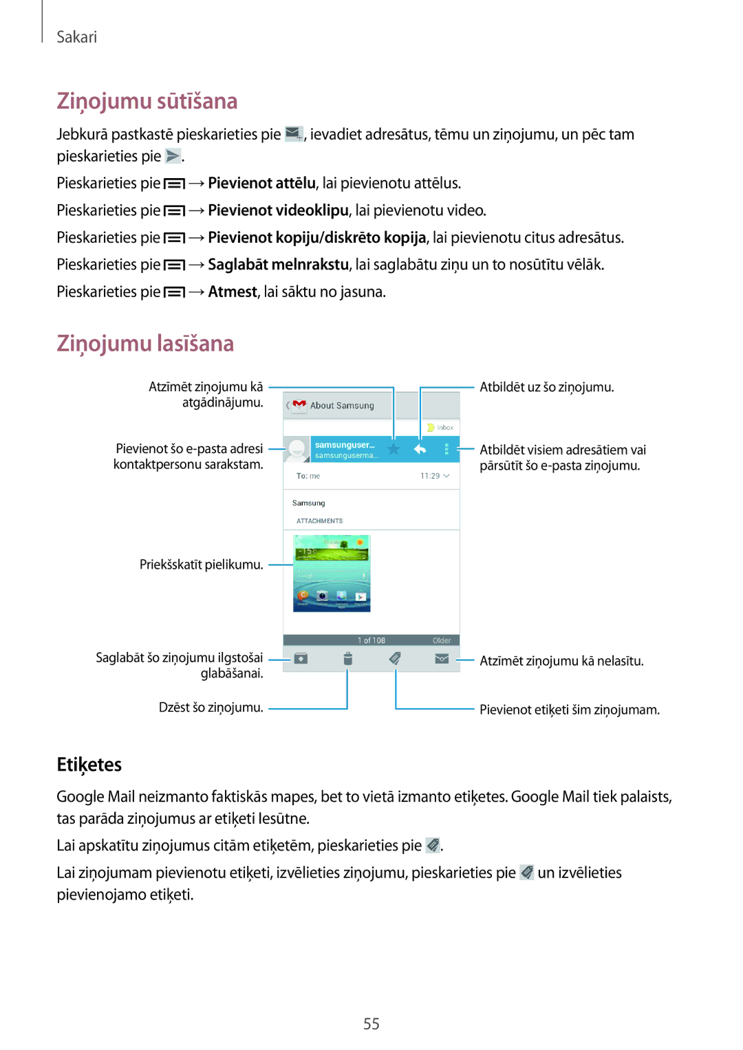 Samsung GT-I9082MBASEB, GT-I9082EWASEB manual Etiķetes 