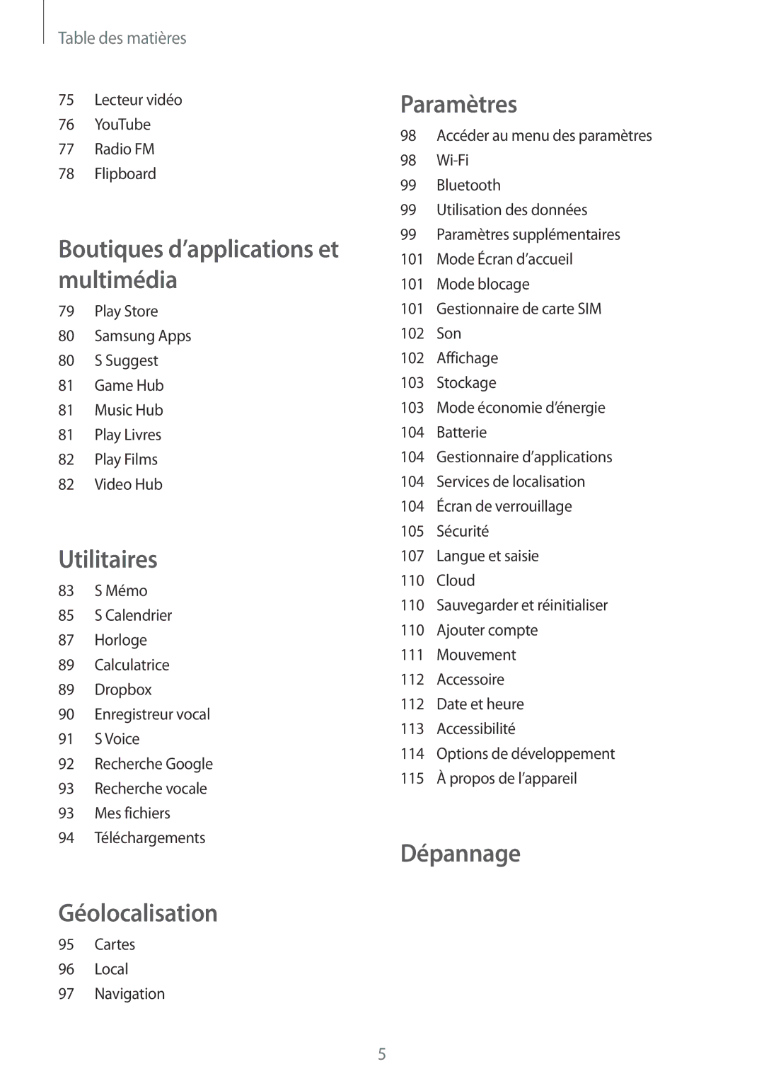 Samsung GT-I9082EWAXEF manual Géolocalisation 