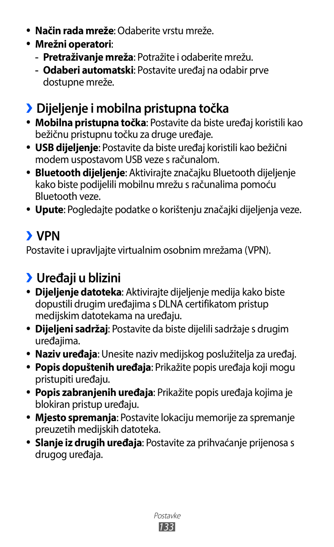 Samsung GT-I9100RWATRA, GT-I9100LKAATO, GT2I9100RWAVIP ››Dijeljenje i mobilna pristupna točka, ››Uređaji u blizini, 133 