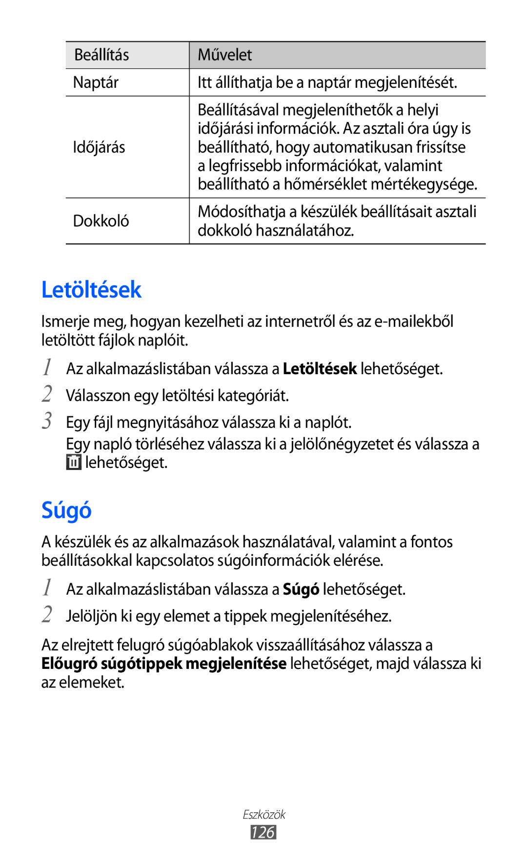 Samsung GT-I9100LKACNX, GT-I9100LKAITV, GT-I9100LKAIDE, GT-I9100LKAATO, GT-I9100LKAVD2, GT-I9100RWAITV Letöltések, Súgó, 126 