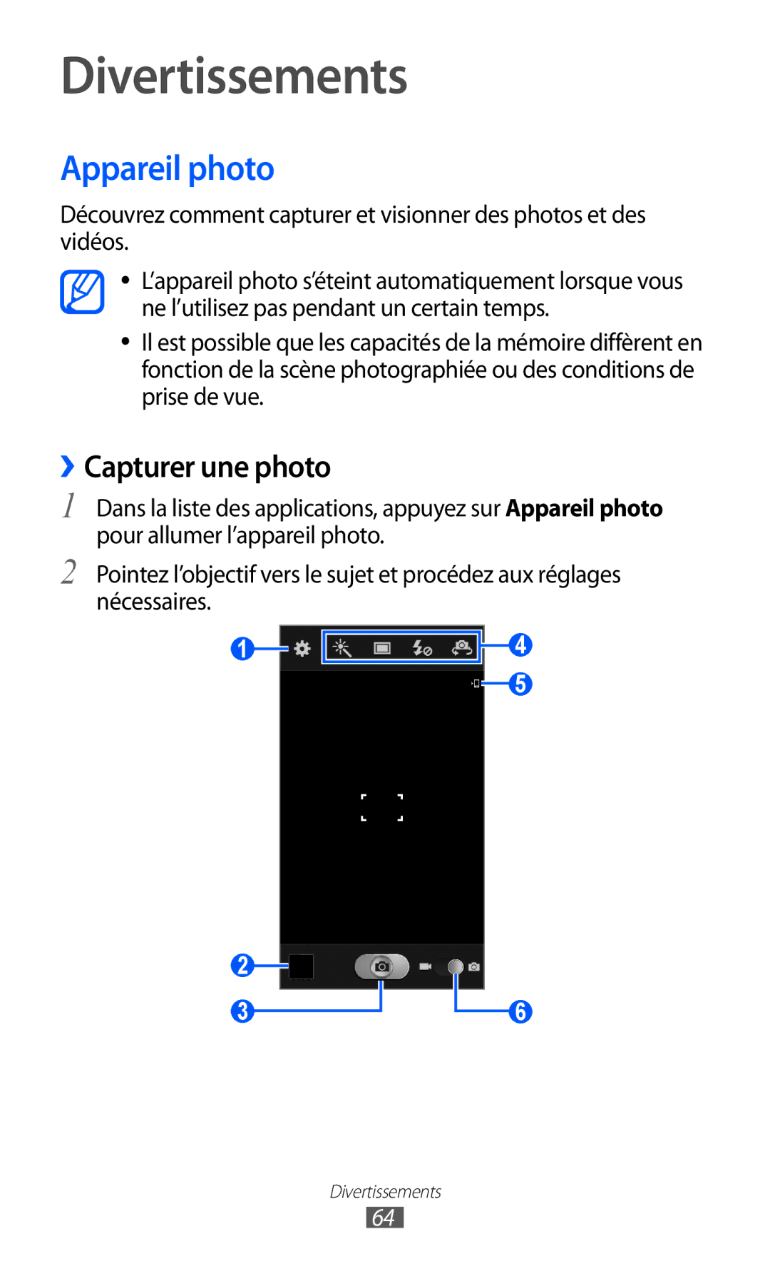 Samsung GT-I9100LKAVGF, GT-I9100LKAXEF, GT-I9100LKAFRE, GT-I9100LKABOG, GT-I9100LKALPM Appareil photo, ››Capturer une photo 