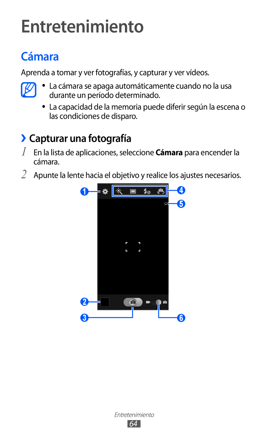 Samsung GT-I9100SWNTIM, GT-I9100LKAXEU, GT-I9100LKAXSP, GT-I9100LKATPH, GT-I9100LKAEPL manual Cámara, ››Capturar una fotografía 