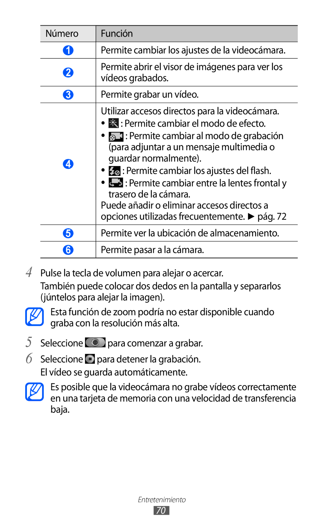 Samsung GT-I9100LKNAMN, GT-I9100LKAXEU, GT-I9100LKAXSP, GT-I9100LKATPH manual Guardar normalmente, Trasero de la cámara 