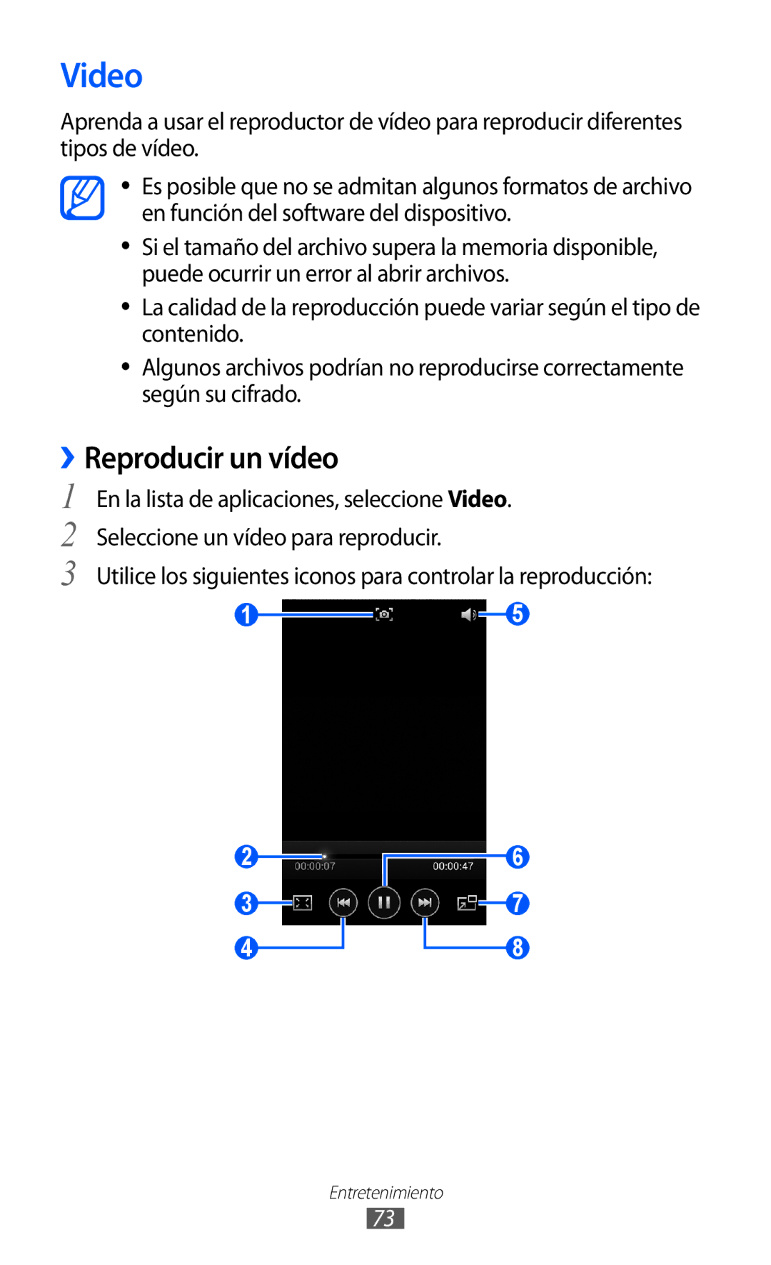 Samsung GT-I9100RWEATL, GT-I9100LKAXEU, GT-I9100LKAXSP, GT-I9100LKATPH, GT-I9100LKAEPL manual Video, ››Reproducir un vídeo 