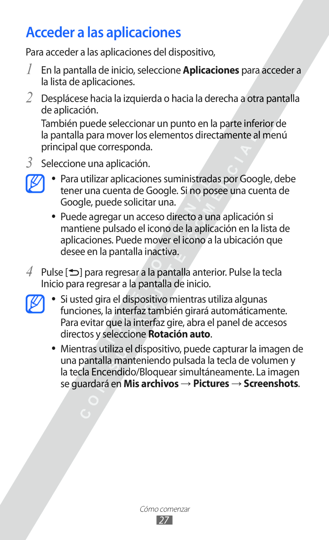 Samsung GT-I9100LKAYOG, GT-I9100LKAXEU, GT-I9100LKAXSP, GT-I9100LKATPH, GT-I9100LKAEPL manual Acceder a las aplicaciones 