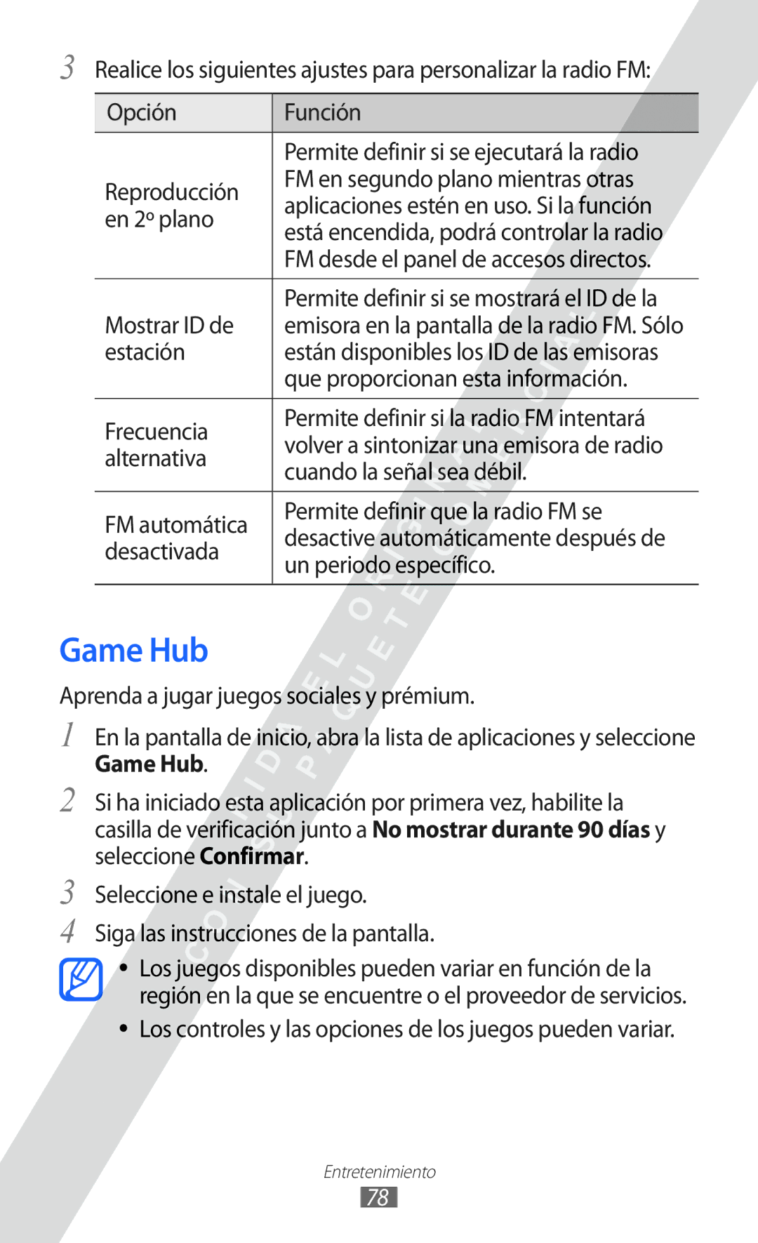 Samsung GT-I9100RWAAMN, GT-I9100LKAXEU, GT-I9100LKAXSP, GT-I9100LKATPH, GT-I9100LKAEPL, GT-I9100LKADBT, GT-I9100LKNTIM Game Hub 