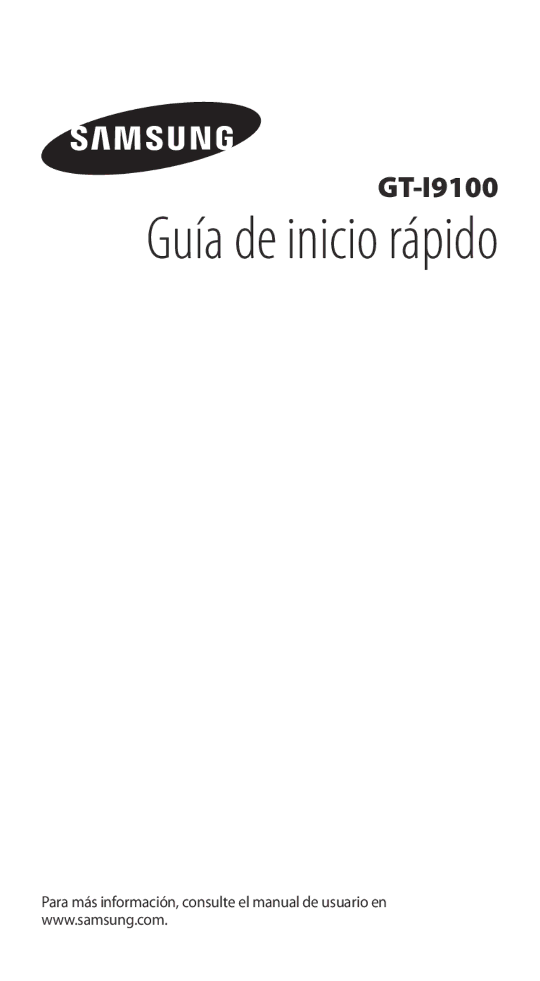 Samsung GT-I9100LKAXSP, GT-I9100LKAXEU, GT-I9100LKATPH, GT-I9100LKAEPL, GT-I9100LKADBT manual Guía de inicio rápido 