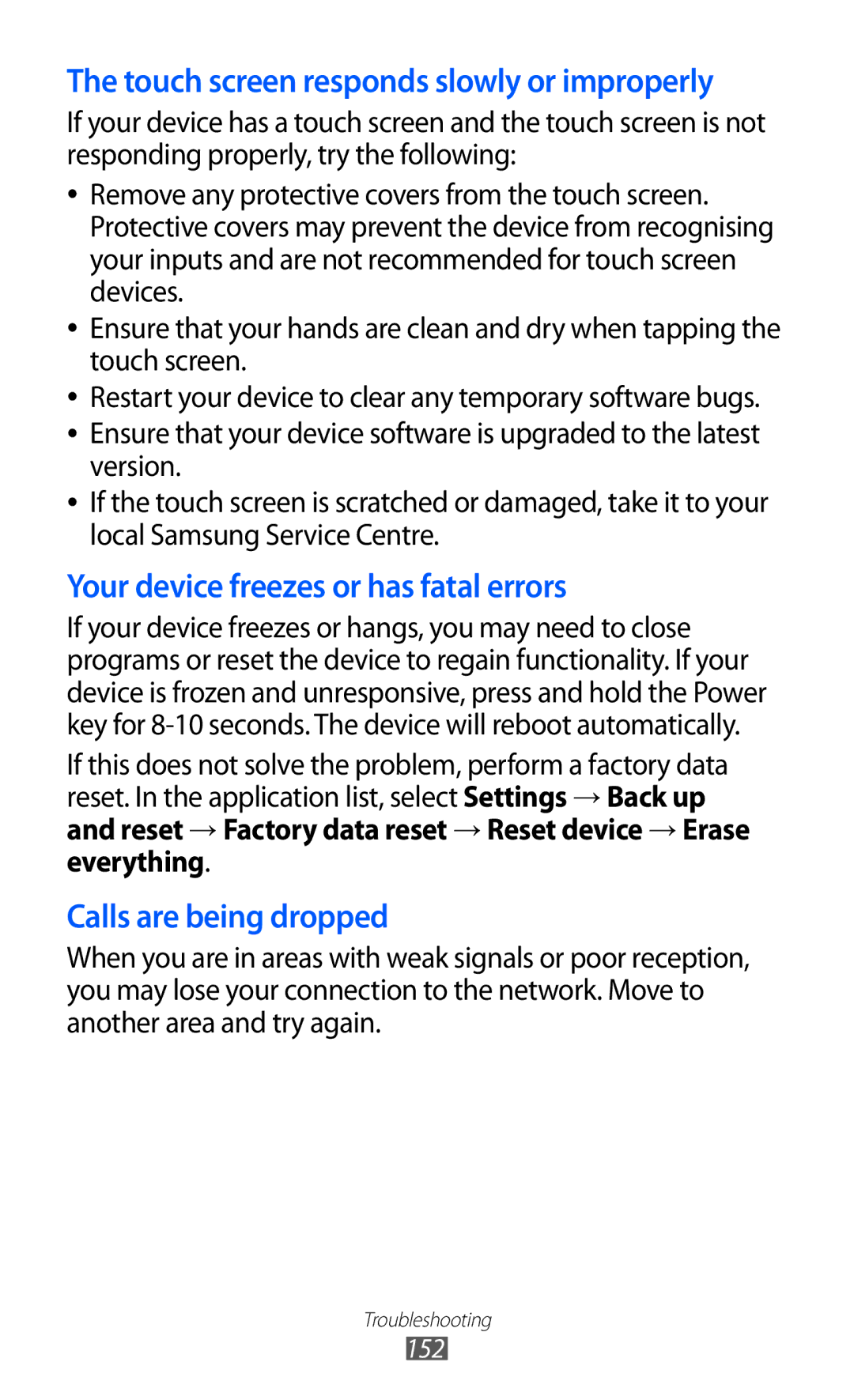 Samsung GT-I9100RWACOS, GT-I9100LKAXEU, GT-I9100LKAXSP, GT-I9100LKAVIA manual Your device freezes or has fatal errors 