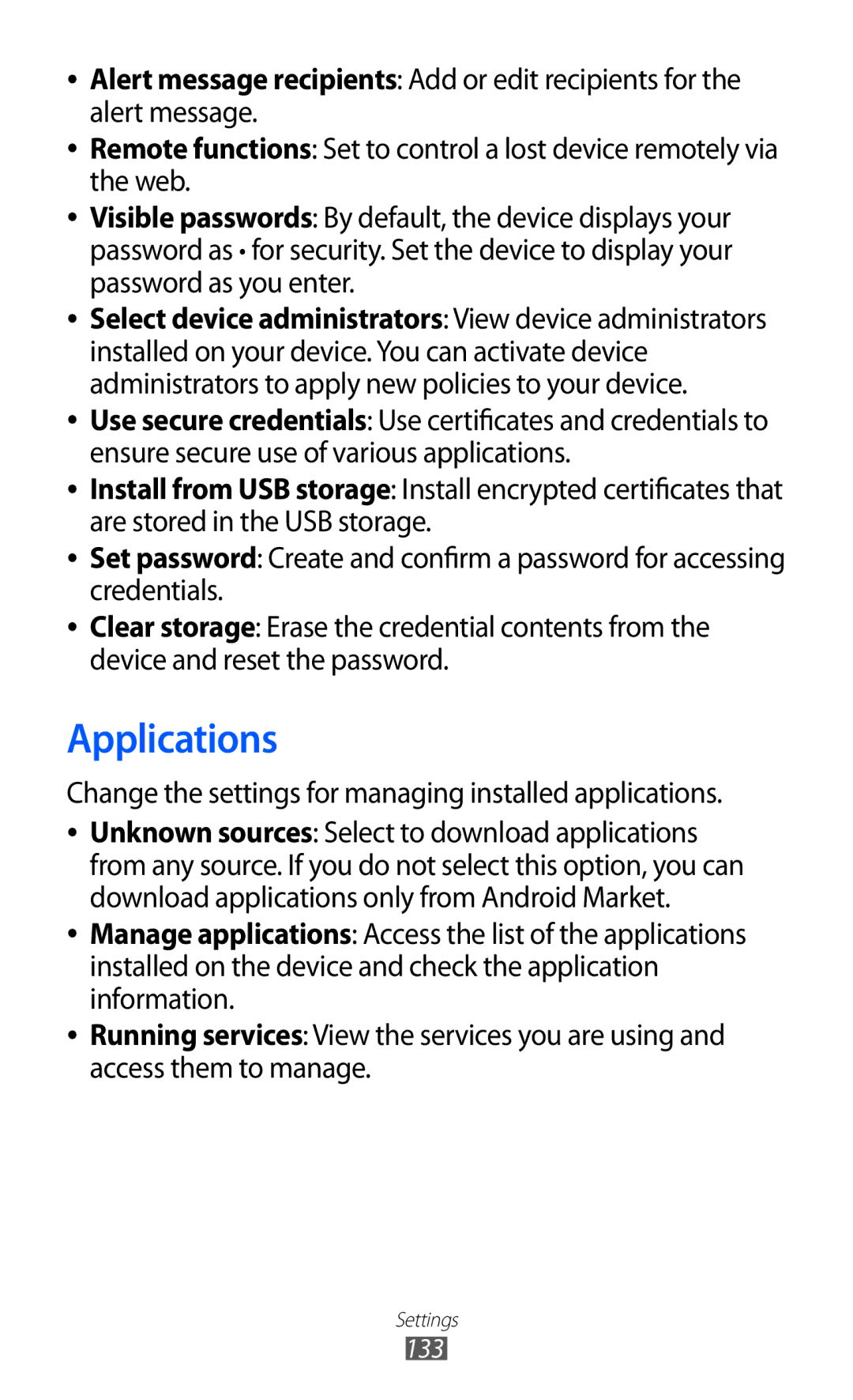 Samsung GT-I9100LKAXEU user manual Applications 