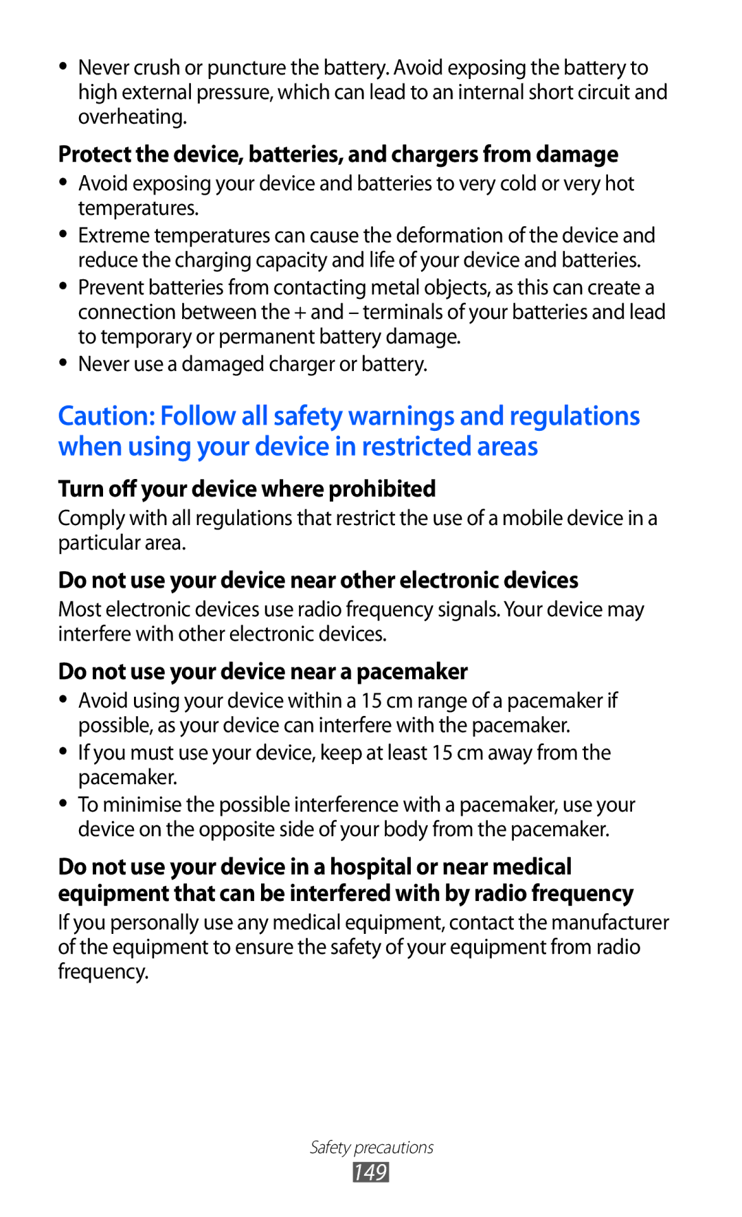 Samsung GT-I9100LKAXEU user manual Turn off your device where prohibited 