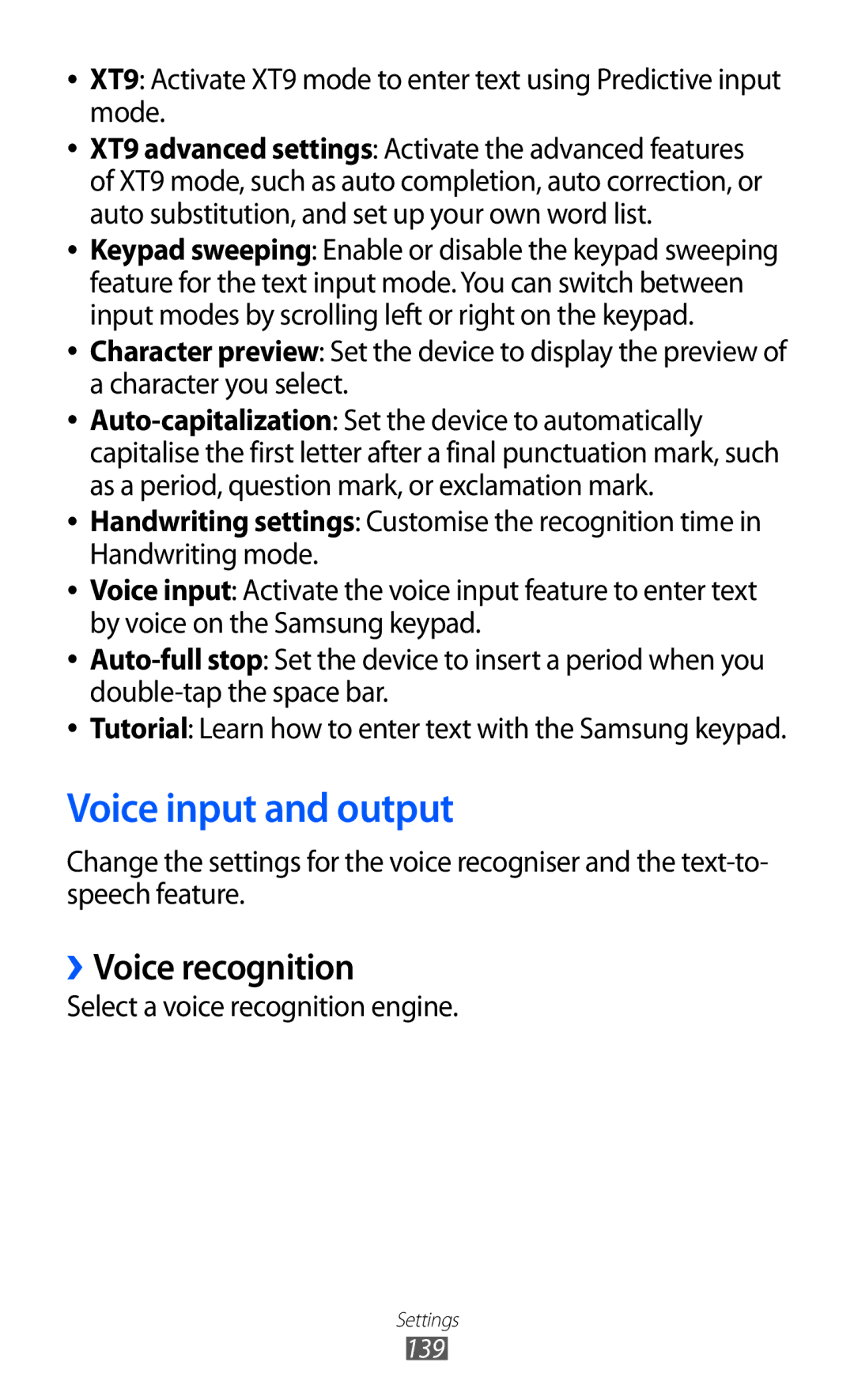 Samsung GT-I9100RWGXEF, GT-I9100LKGDBT, GT-I9100RWGDBT, GT-I9100LKGXEF manual Voice input and output, ››Voice recognition 