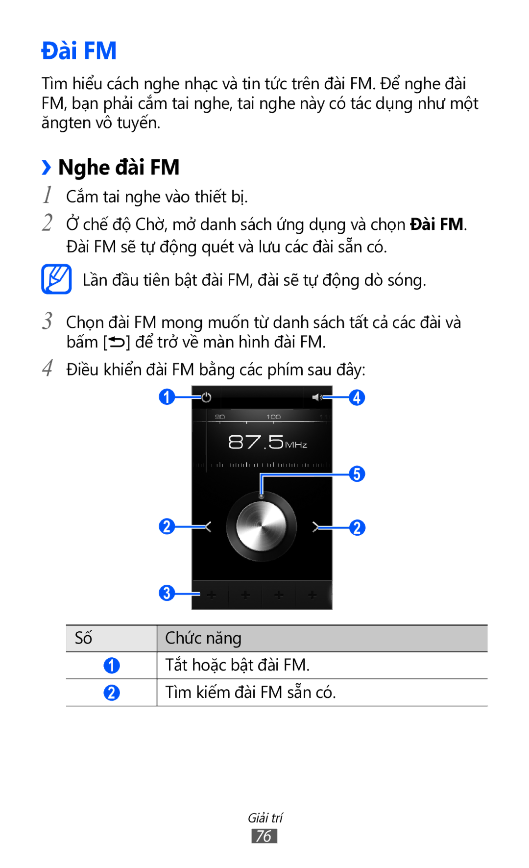 Samsung GT-I9100LKGXXV, GT-I9100RWGXEV, GT-I9100RWGXXV, GT-I9100LKGXEV manual Đài FM, ››Nghe đài FM 