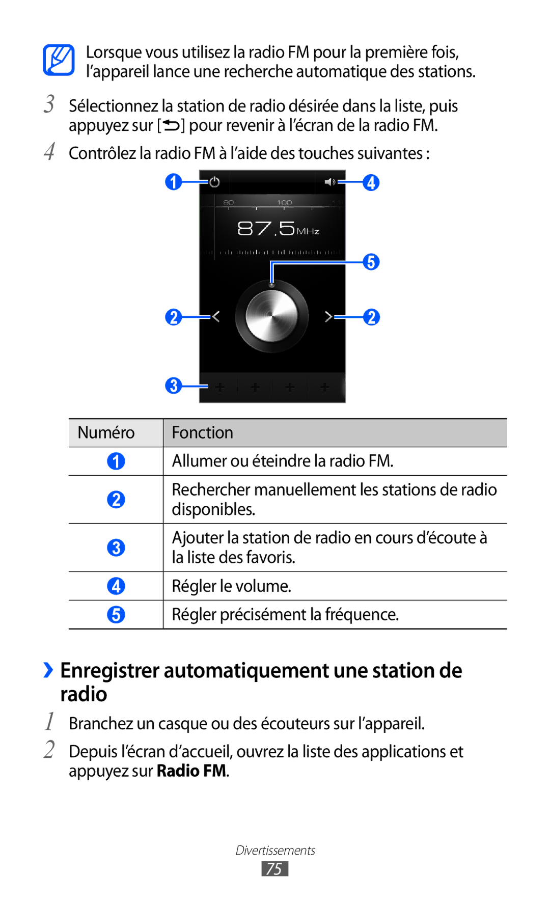 Samsung GT-I9100ZWNSFR, GT-I9100LKNFTM, GT-I9100RWNLPM, GT-I9100RWNBOG ››Enregistrer automatiquement une station de radio 