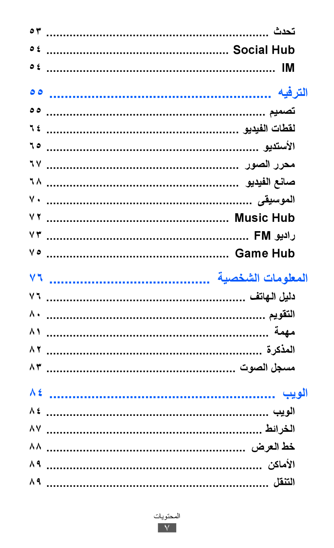 Samsung GT-I9100RWGJED, GT-I9100LKWKSA, GT-I9100LKWXSG, GT-I9100OIGBTC, GT-I9100LKGTHR, GT-I9100OIGPAK manual هيفرتلا, بيولا 