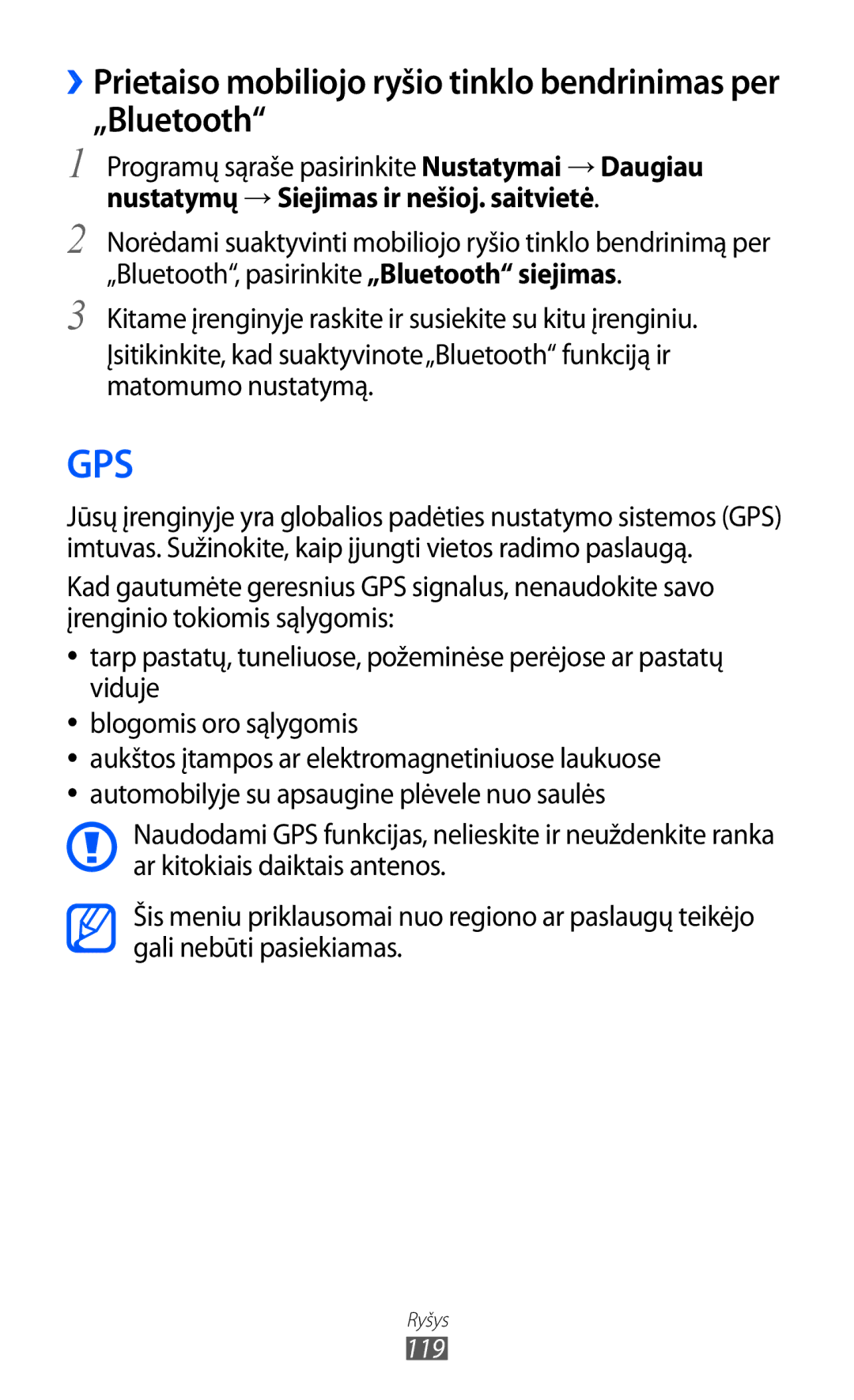 Samsung GT-I9100LKASEB, GT-I9100RWASEB, GT-I9100OIASEB manual Gps 