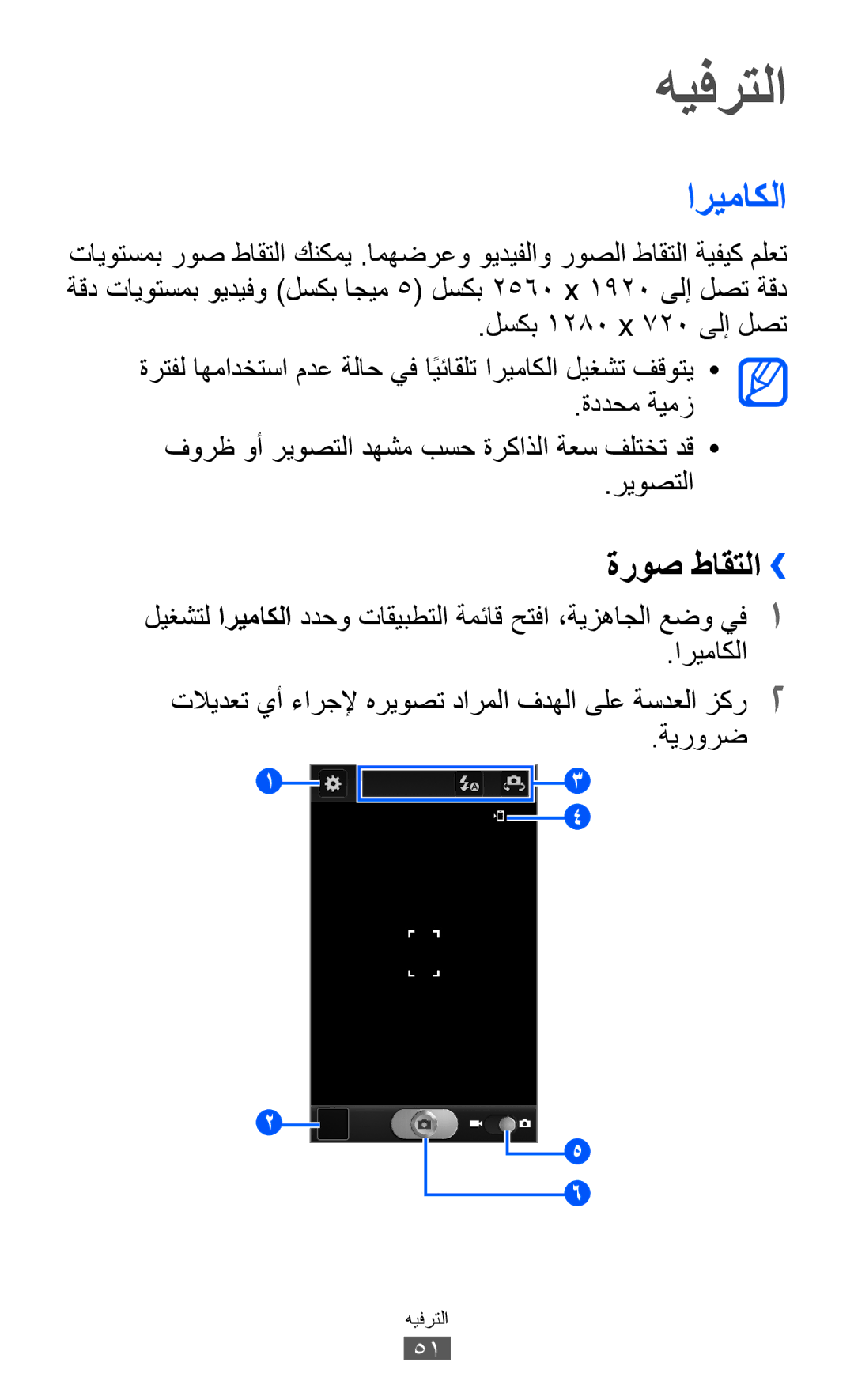 Samsung GT-I9103MAASKZ, GT-I9103MAAAFG, GT-I9103MAAXSG, GT-I9103MAAJED, GT-I9103MAAABS manual هيفرتلا, اريماكلا, ةروص طاقتلا›› 