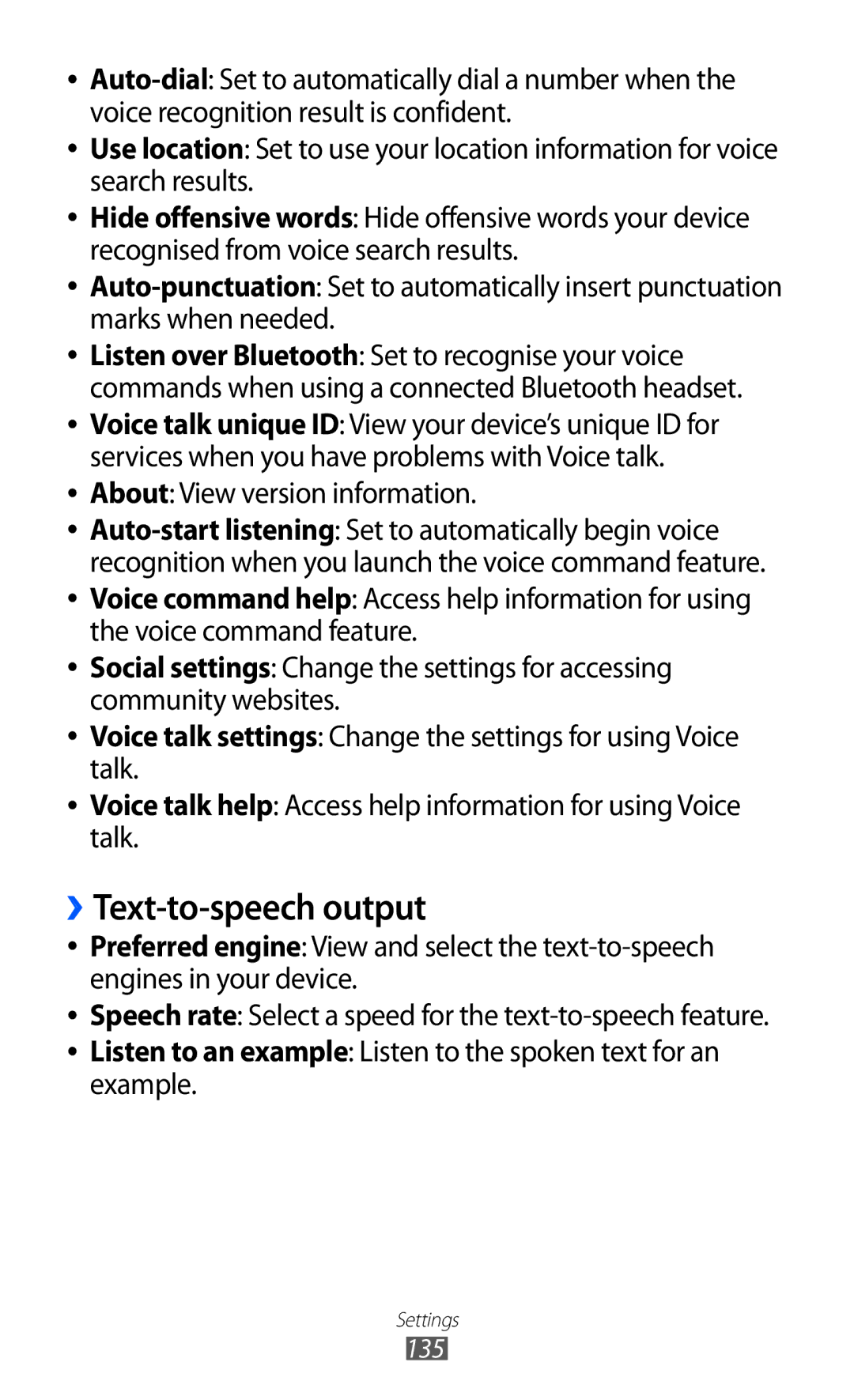 Samsung GT-I9103MAAATO, GT-I9103MAATUR, GT-I9103MAADBT manual ››Text-to-speech output, About View version information 