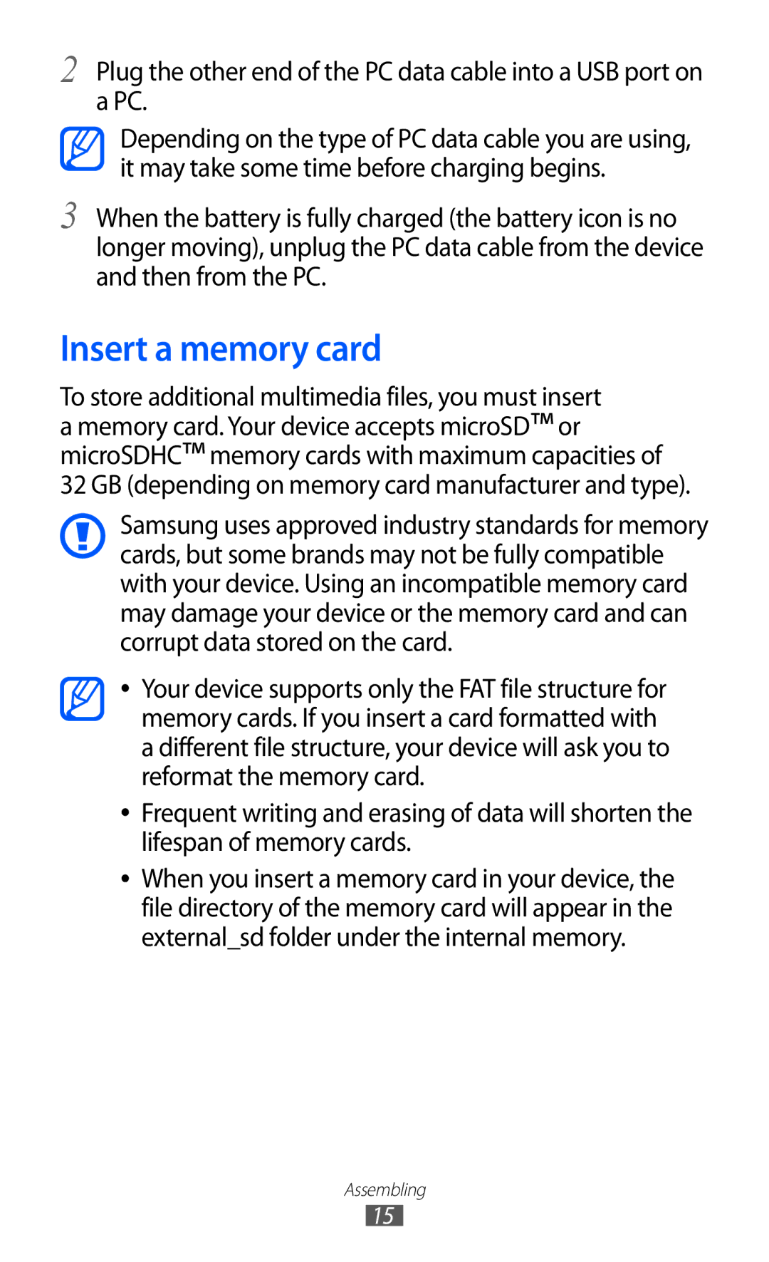 Samsung GT-I9103MAASEB, GT-I9103MAAATO manual Insert a memory card, GB depending on memory card manufacturer and type 