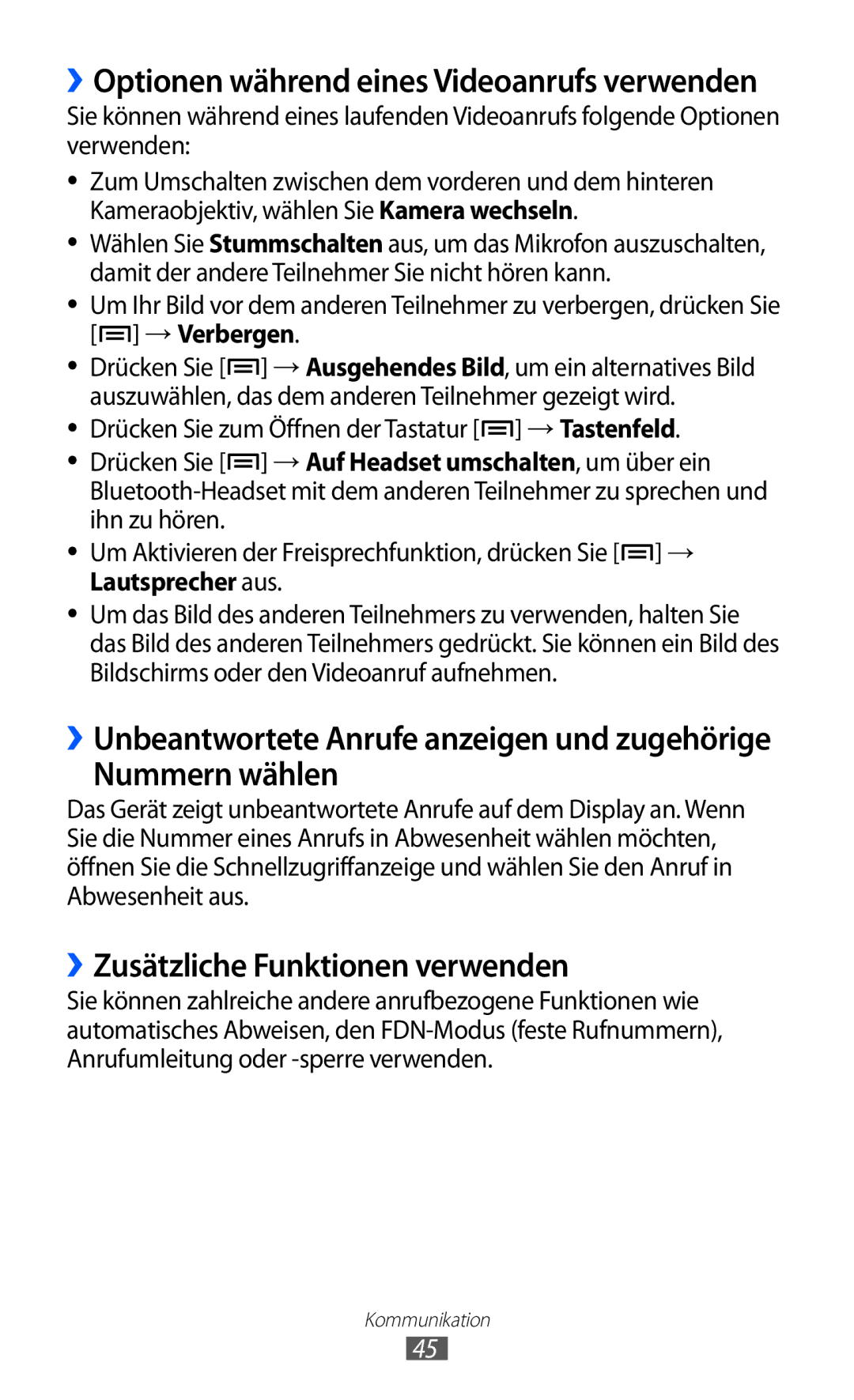 Samsung GT-I9103MAAATO, GT-I9103MAATUR, GT-I9103MAADBT manual Nummern wählen, ››Zusätzliche Funktionen verwenden 