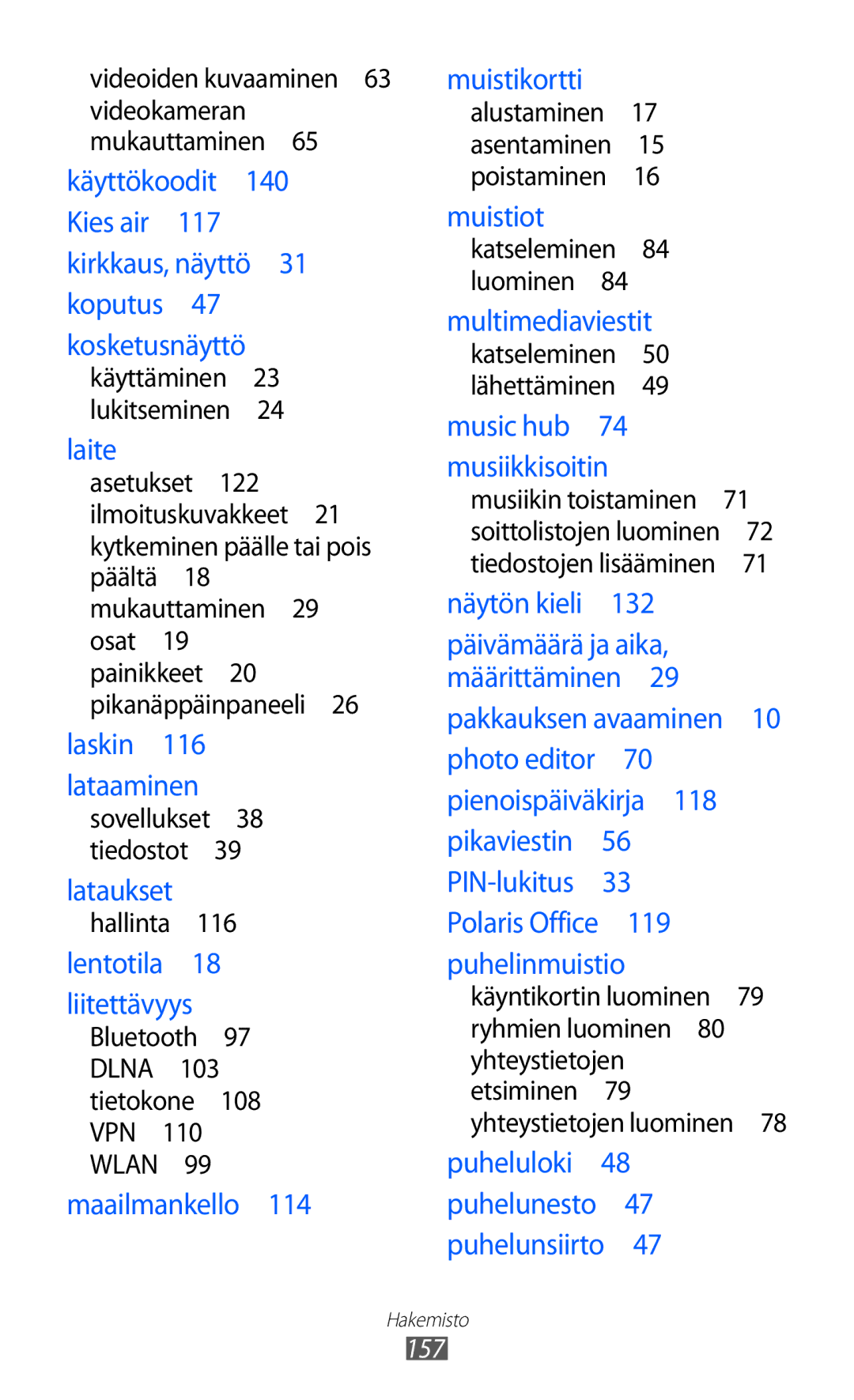 Samsung GT-I9103MAANEE manual Lataukset 