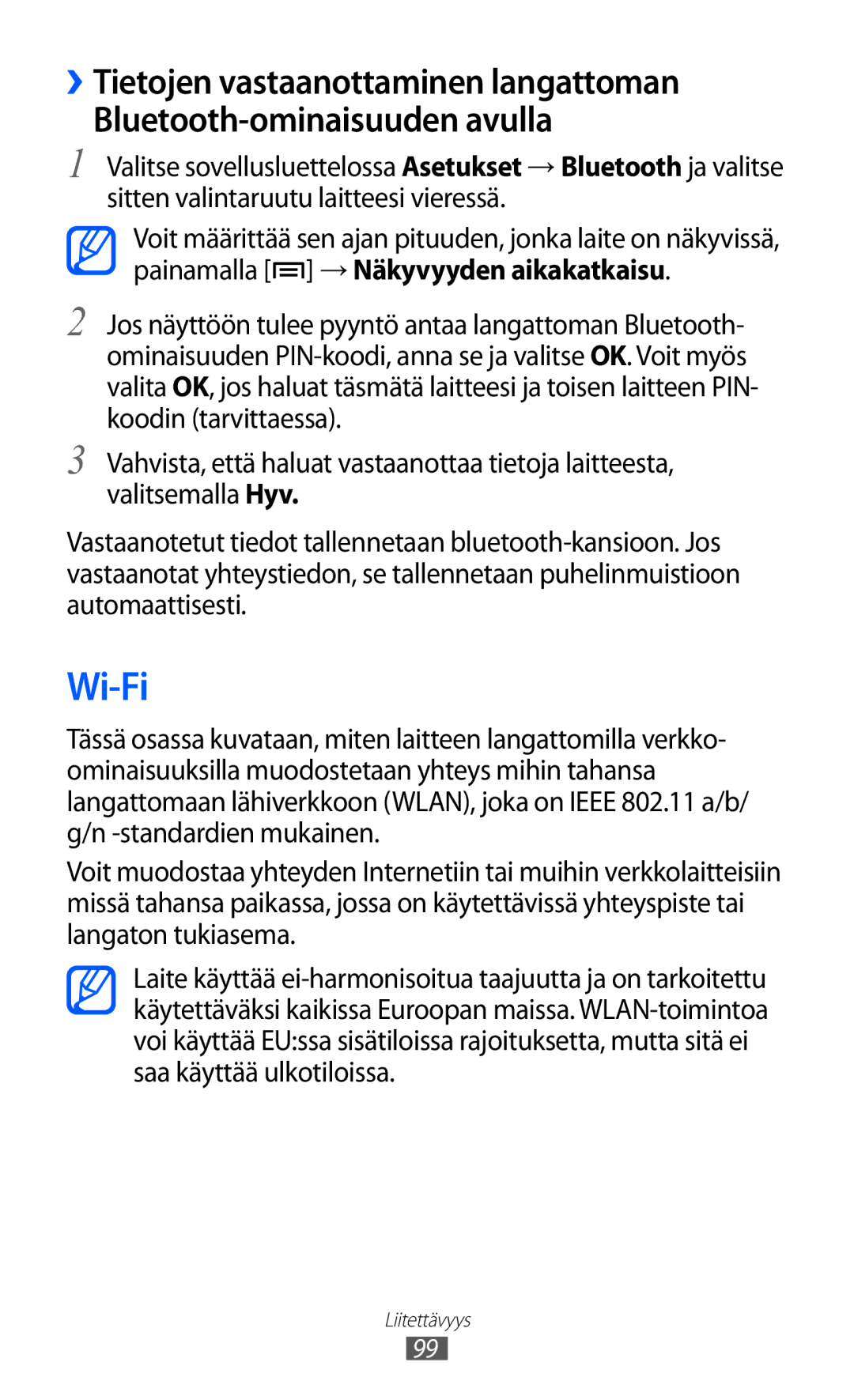 Samsung GT-I9103MAANEE manual Wi-Fi 