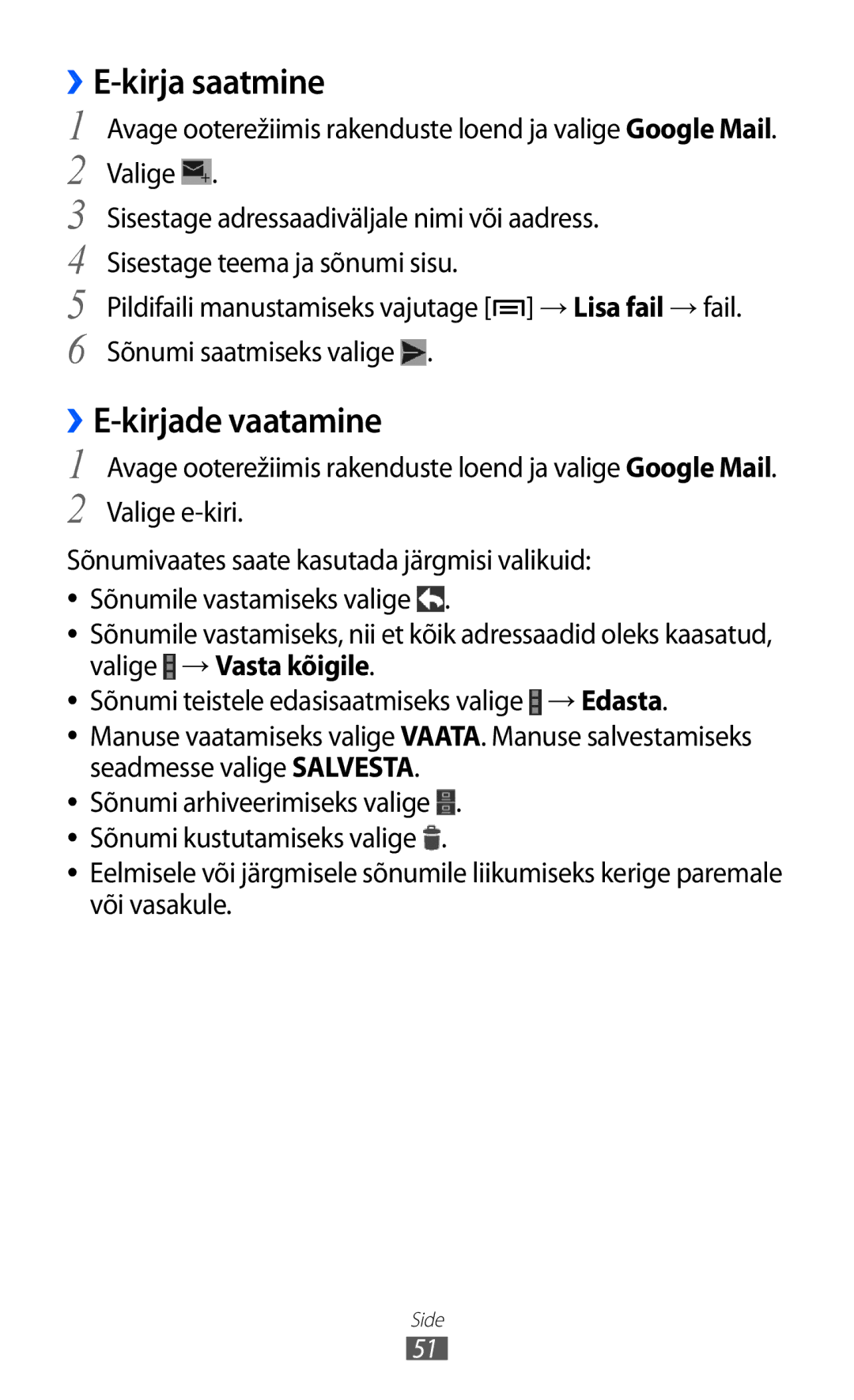 Samsung GT-I9103MAASEB manual Kirja saatmine, Kirjade vaatamine 