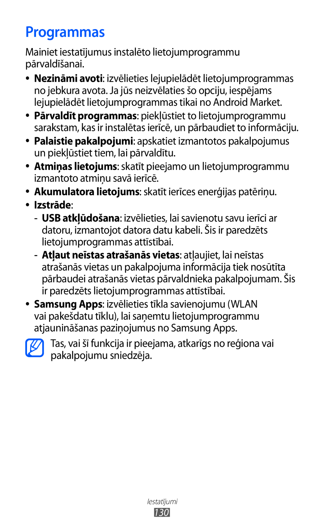 Samsung GT-I9103MAASEB manual Programmas 