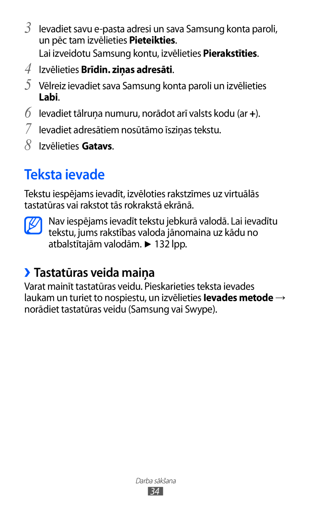 Samsung GT-I9103MAASEB manual Teksta ievade, ››Tastatūras veida maiņa, Izvēlieties Brīdin. ziņas adresāti, Labi 