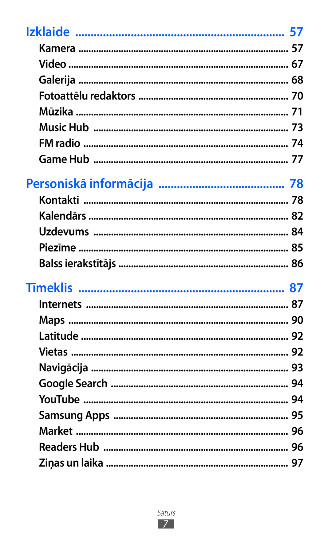 Samsung GT-I9103MAASEB manual Izklaide 