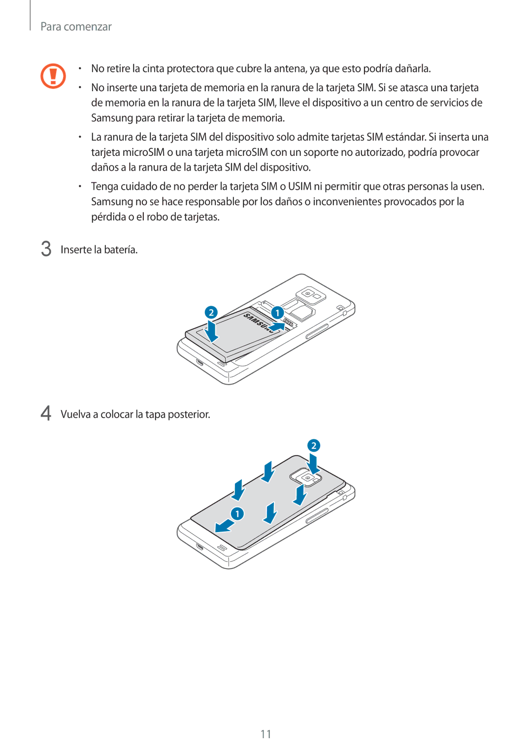 Samsung GT-I9105UANDBT, GT-I9105UANTPH, GT-I9105CWNDBT, GT-I9105CWNITV, GT-I9105UANXEO, GT-I9105UANXEF manual Para comenzar 