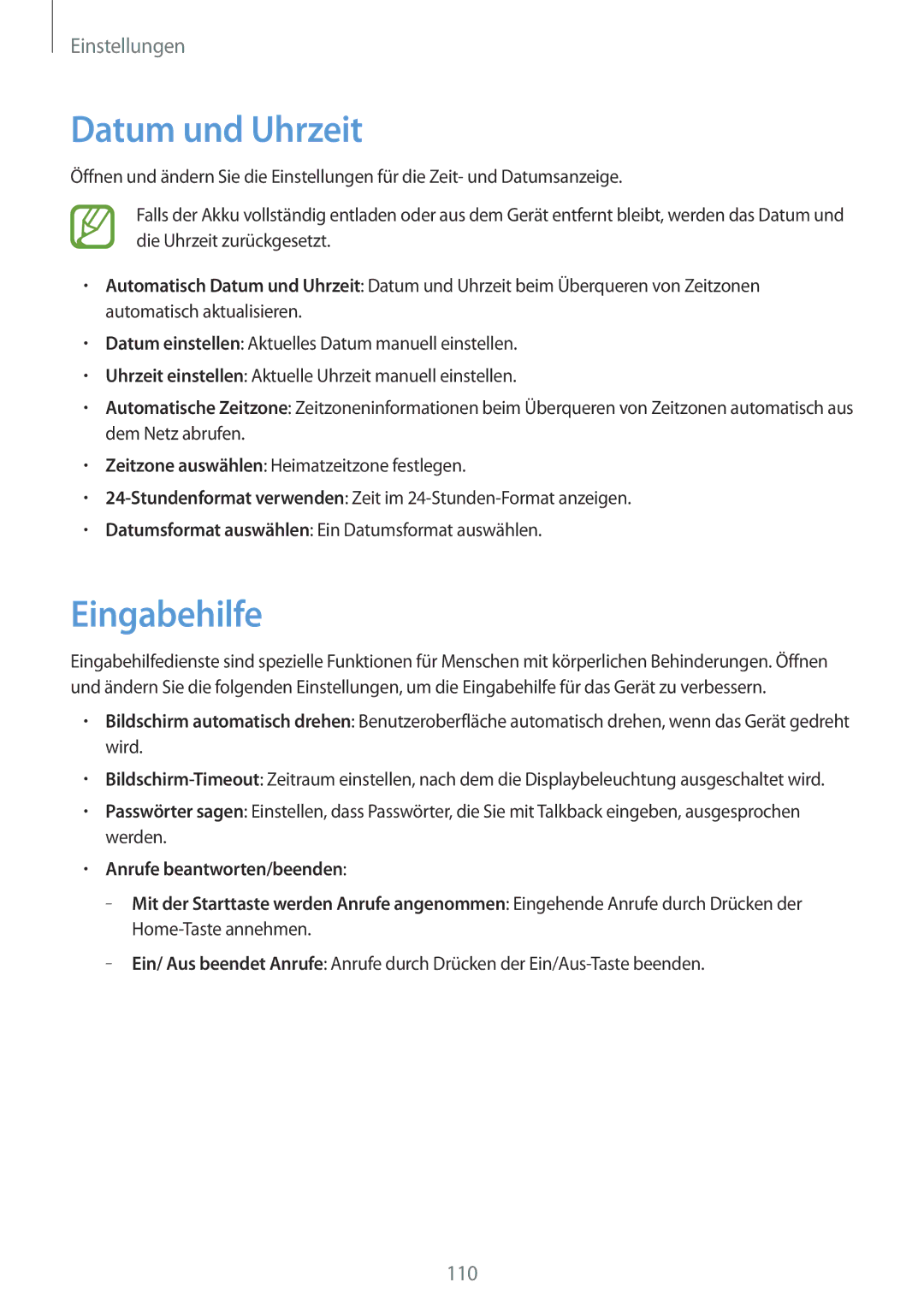 Samsung GT-I9105CWNDTM, GT-I9105UANTPH, GT-I9105UANDBT, GT-I9105CWNDBT, GT-I9105UANVIA manual Datum und Uhrzeit, Eingabehilfe 