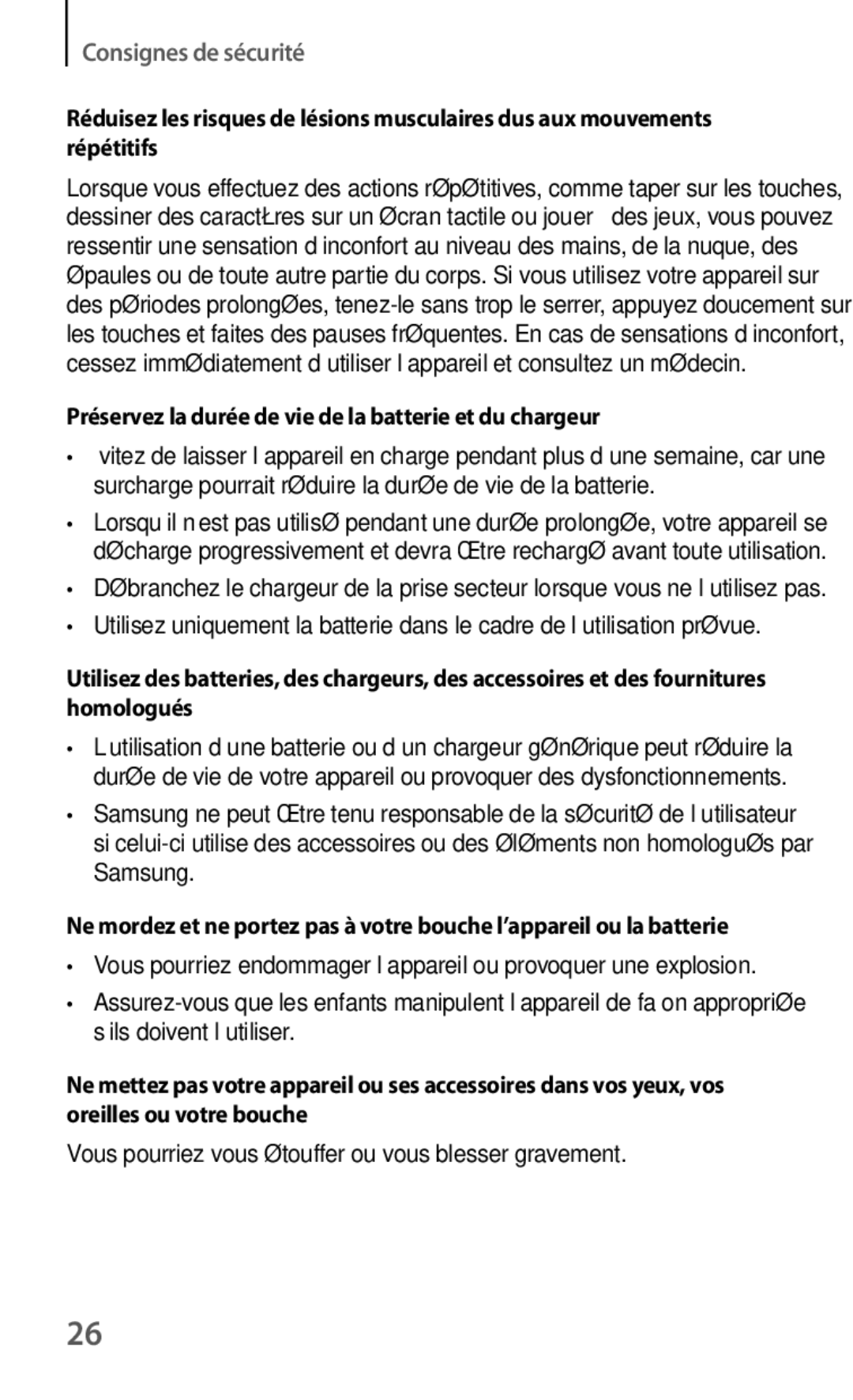 Samsung GT-I9105UANXEF, GT-I9105CWNXEF manual Préservez la durée de vie de la batterie et du chargeur 