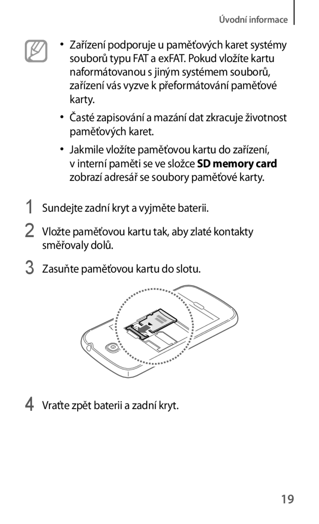 Samsung GT-I9195ZKAGBL, GT-I9195DKYPLS, GT-I9195ZKIATO, GT-I9195ZKAATO, GT-I9195ZWAXEO, GT-I9195ZPAEUR manual Úvodní informace 