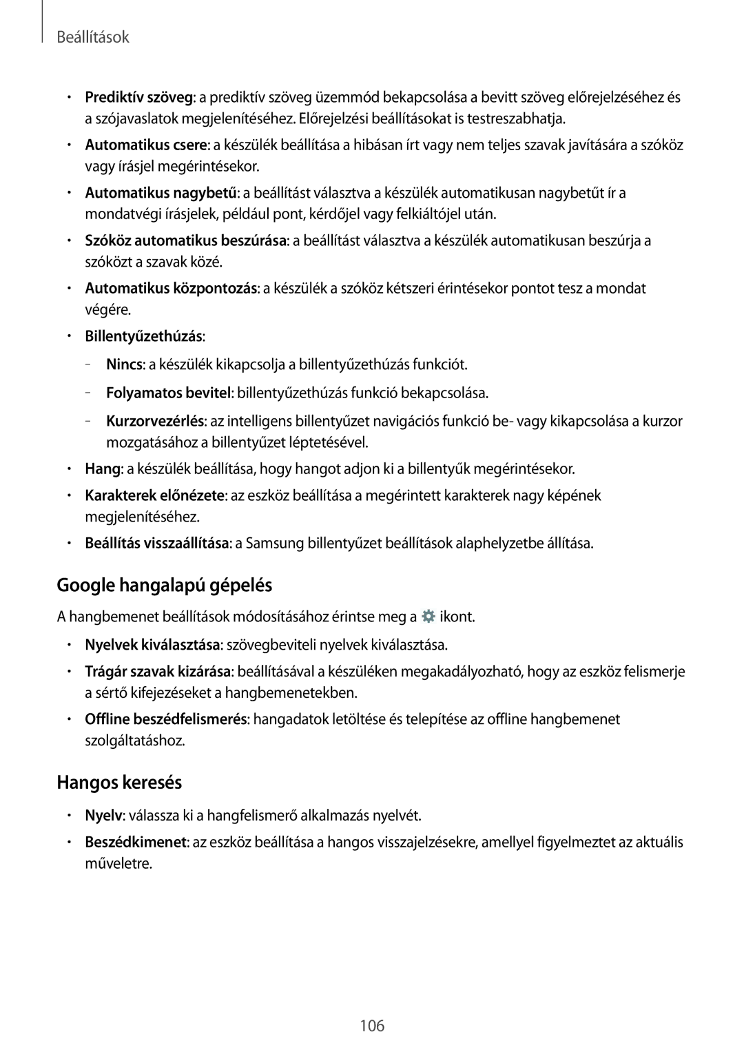 Samsung GT-I9195DKIXEH, GT-I9195ZKIATO, GT-I9195ZWIETL manual Google hangalapú gépelés, Hangos keresés, Billentyűzethúzás 