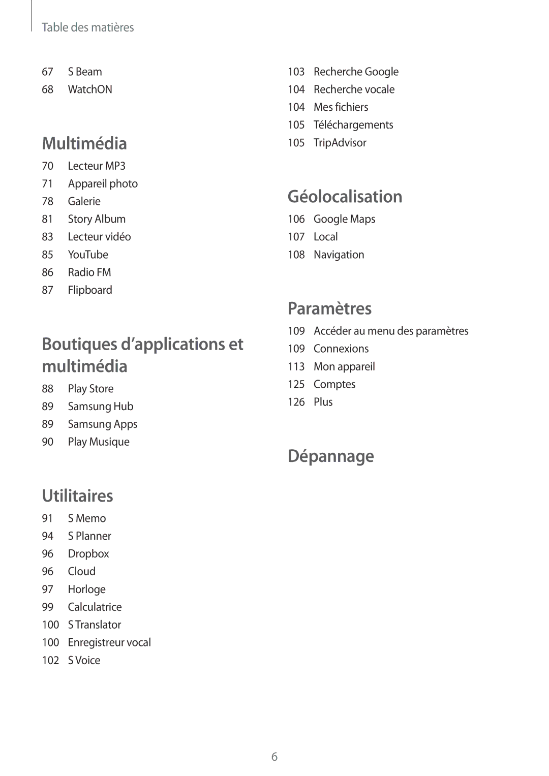 Samsung GT-I9195ZOAXEF, GT-I9195ZRZXEF, GT-I9195ZKASFR, GT-I9195ZKANRJ, GT-I9195ZWIXEF, GT-I9195ZWASFR manual Géolocalisation 