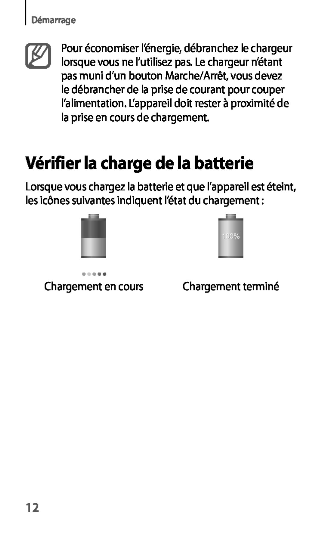 Samsung GT-I9195ZWANRJ, GT-I9195ZRZXEF, GT-I9195ZKASFR manual Vérifier la charge de la batterie, Chargement en cours 