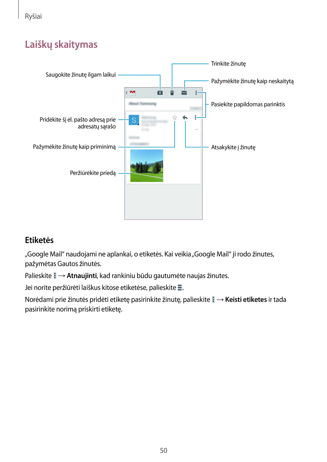 Samsung GT-I9195ZWISEB, GT-I9195DKISEB manual Etiketės 