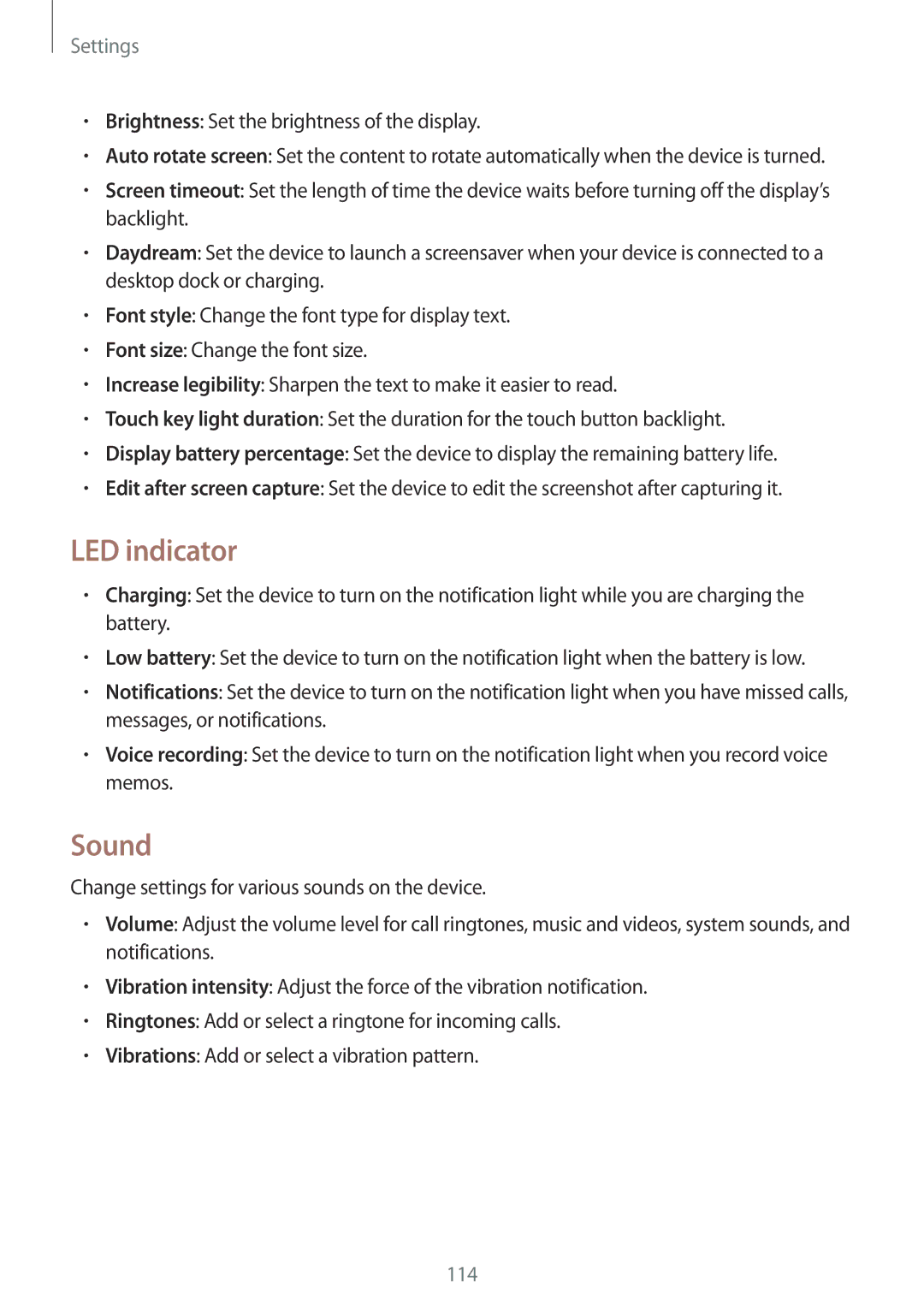 Samsung GT-I9200PPEKSA, GT-I9200ZKEKSA, GT-I9200ZWEKSA, GT-I9200ZKAXXV, GT-I9200ZWAXXV, GT-I9200PPASER LED indicator, Sound 