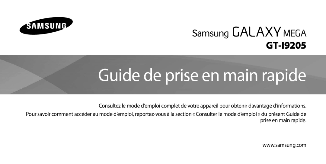 Samsung GT-I9205ZKAXEF, GT-I9205PPAFTM, GT-I9205ZWAXEF, GT-I9205ZKABOG, GT-I9205ZWANRJ, GT-I9205ZKASFR manual Mode demploi 